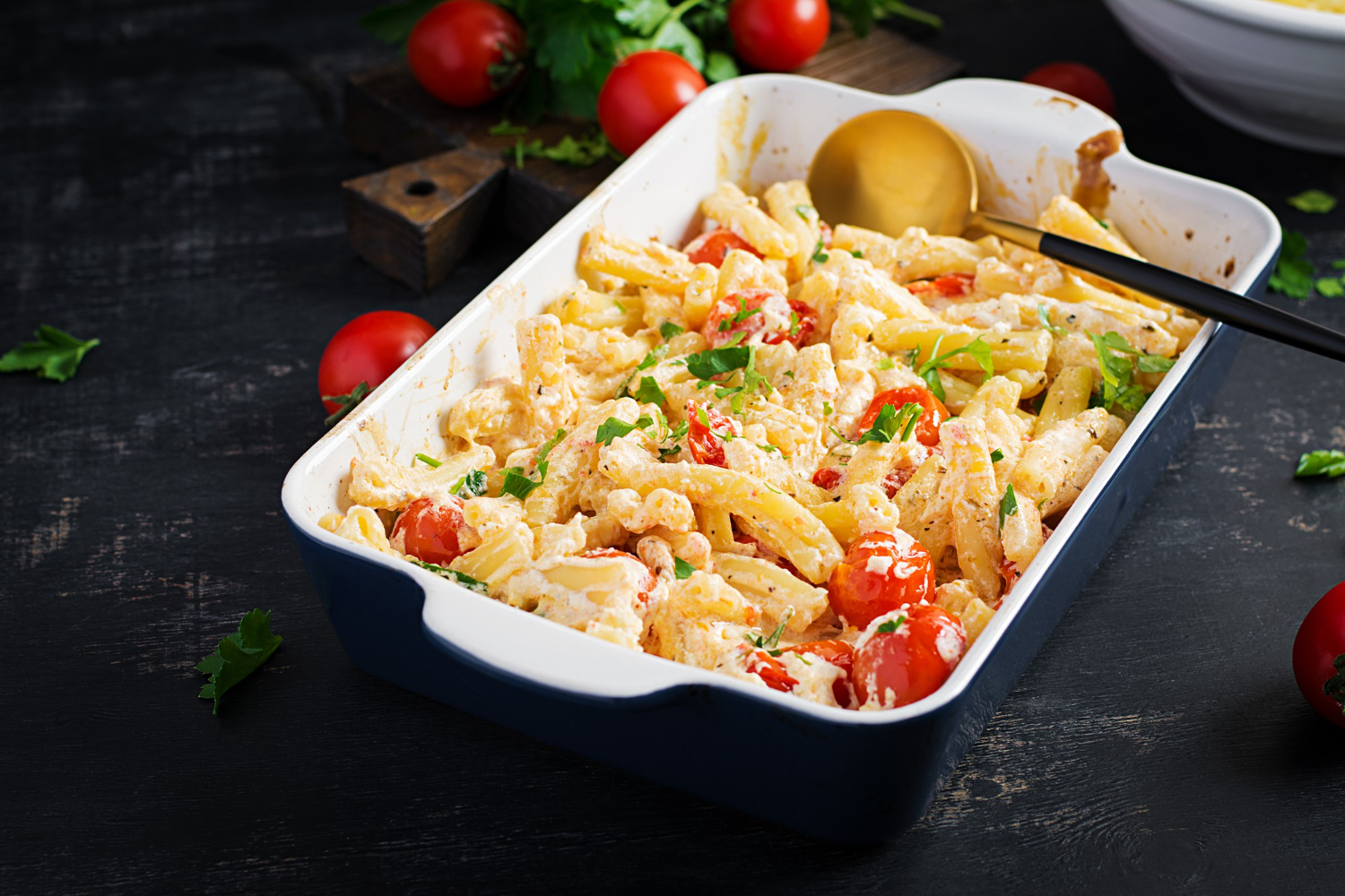 chicken pasta bake recipe easy cheesy creamy meal