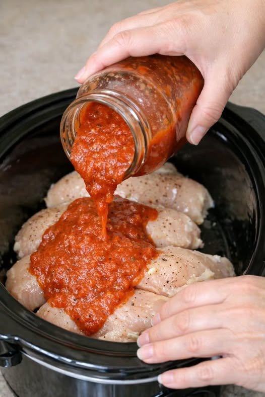 Chicken Parmesan-Style – Slow Cooker