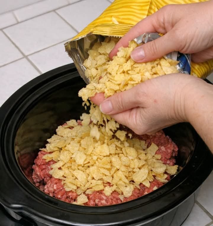 Depression Era Chip Mash-Slow Cooker