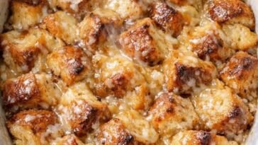 Irish Cream Bread Pudding – Slow Cooker