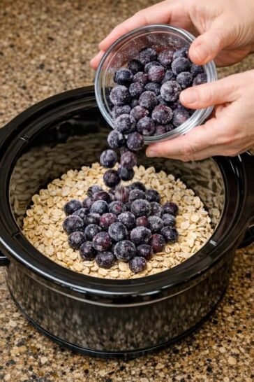 Slow Cooker Amish Blueberry Oatmeal