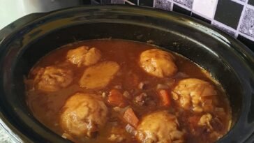 Slow Cooker Beef Stew and Dumplings Recipe
