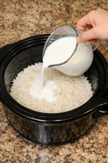 Slow Cooker Creamy Rice Pudding