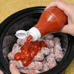 Slow Cooker Fireworks Sausages