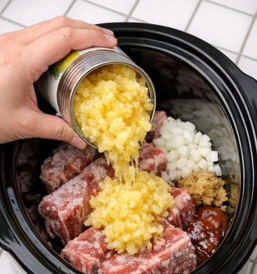 Slow Cooker Hawaiian Beef Ribs