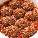 Slow Cooker Porcupine Meatballs