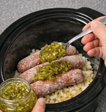Slow Cooker Relish Hot Dogs