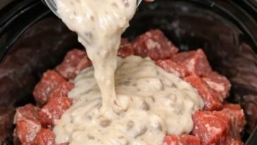 Slow Cooker Smothered Beef