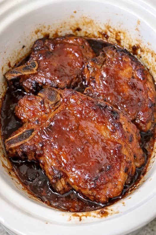 Slow Cooker BBQ Pork Chops