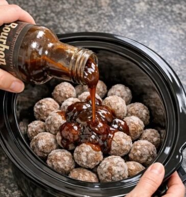 Slow Cooker Bourbon Street Beef Meatballs
