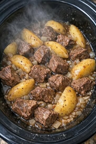 Slow Cooker Depression-Era Beef and Potatoes