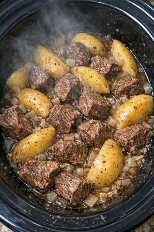 Slow Cooker Depression-Era Beef and Potatoes