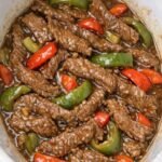 Slow Cooker Poor Man's Pepper Steak