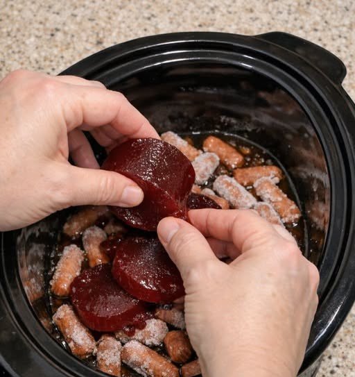 Sweet & Tangy Slow Cooker Beef Franks